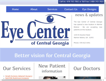 Tablet Screenshot of myeyecenter.org